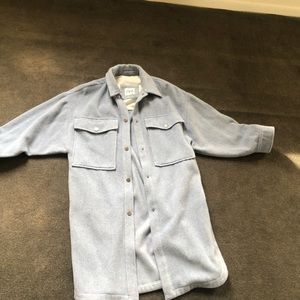 Pastel blue Zara shacket